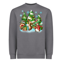 Storm christmas rabbits Heavyweight Sweatshirt - Zillion Design Studio