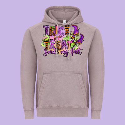 Vintage Hoodie Trick or treat smell my feet