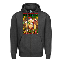 Charcoal Heather Christmas chick air freshener Zipper Hoodie - Artiststas