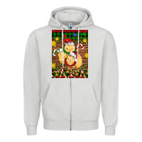Dove Grey Christmas chick air freshener Zipper Hoodie - Artiststas