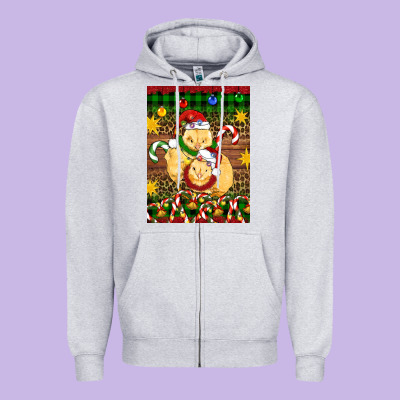Christmas Chick Air Freshener Zipper Hoodie Designed By Artiststas