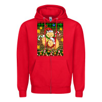 Red Christmas chick air freshener Zipper Hoodie - Artiststas