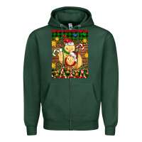 Sports Green Christmas chick air freshener Zipper Hoodie - Artiststas