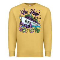 Antique Gold oh ship it's a mardi gras trip Premium Sweatshirt - MaliasSmallBusiness