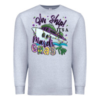 Heather Grey oh ship it's a mardi gras trip Premium Sweatshirt - MaliasSmallBusiness