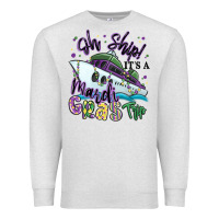 Oatmeal Heather oh ship it's a mardi gras trip Premium Sweatshirt - MaliasSmallBusiness