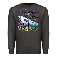 Smoke oh ship it's a mardi gras trip Premium Sweatshirt - MaliasSmallBusiness