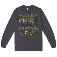 Smoke land of the free because my daddy is brave Long Sleeve Tee - HRA Design Shop