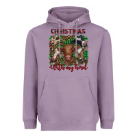 Lavender christmas with my herd cows Heavyweight Hoodie - BarkalooDesign
