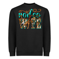 Black rodeo wife western Heavyweight Sweatshirt - texasbilliewilder