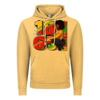 Vintage Mustard 1865 Juneteenth afro woman Vintage Hoodie - RanaPortraitStore