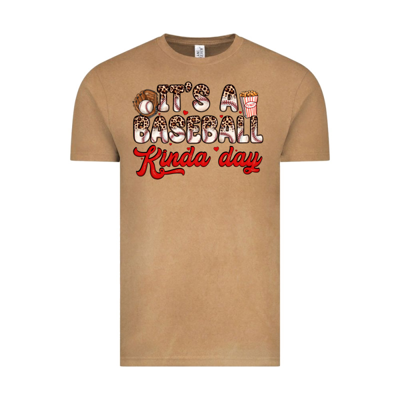 It S A Baseball Kinda Day Vintage Tee by Zillion Design Studio | Teevron