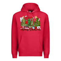 Cardinal merry christmas nurse trees Premium Hoodie - MaliasSmallBusiness