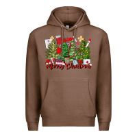 Chestnut merry christmas nurse trees Premium Hoodie - MaliasSmallBusiness