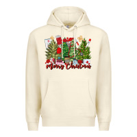 Sandshell merry christmas nurse trees Premium Hoodie - MaliasSmallBusiness