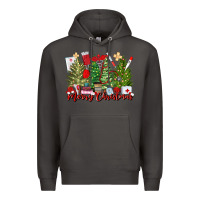 Smoke merry christmas nurse trees Premium Hoodie - MaliasSmallBusiness