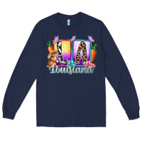 Navy louisiana easter dady Long Sleeve Tee - RacoonDesign