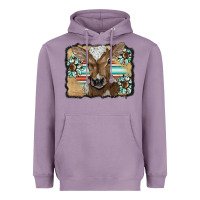 Lavender western wreath baby calf Heavyweight Hoodie - BarkalooDesign