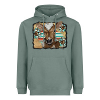 Sage western wreath baby calf Heavyweight Hoodie - BarkalooDesign