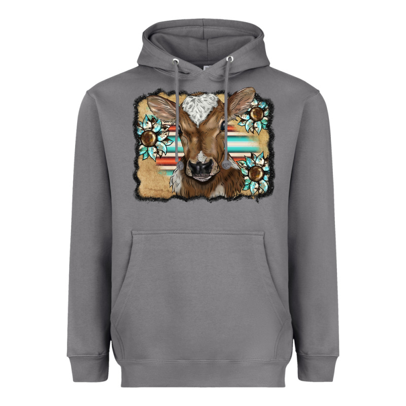Western Wreath Baby Calf Heavyweight Hoodie by BarkalooDesign | Teevron