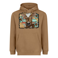 Toasted Coconut western wreath baby calf Heavyweight Hoodie - BarkalooDesign