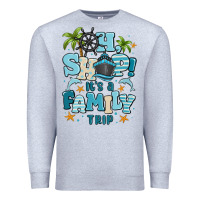 Heather Grey oh ship its a family trip Premium Sweatshirt - MaliasSmallBusiness