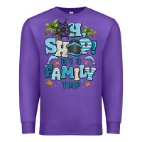 Purple oh ship its a family trip Premium Sweatshirt - MaliasSmallBusiness
