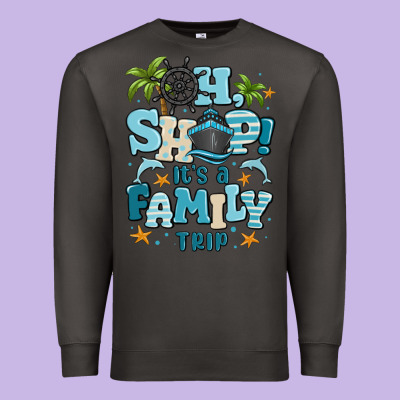 Oh Ship Its A Family Trip Premium Sweatshirt Designed By Maliassmallbusiness