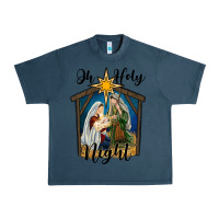 Midnight Navy oh holy night holy family Urban Heavy Tee - RanaPortraitStore
