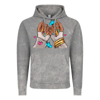 Cloud Rock Afro woman nail art Vintage Hoodie - RanaPortraitStore
