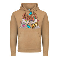 Vintage Camel Afro woman nail art Vintage Hoodie - RanaPortraitStore