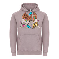 Vintage Zinc Afro woman nail art Vintage Hoodie - RanaPortraitStore