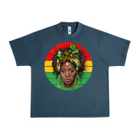 Midnight Navy black women Urban Heavy Tee - BarkalooDesign