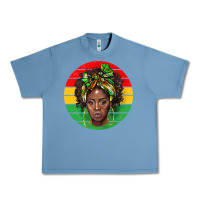 Pebble Blue black women Urban Heavy Tee - BarkalooDesign