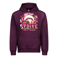 Mauve Wine strike out cancer baseball Urban Hoodie - Artiststas