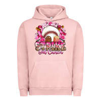 Pigment Salmon strike out cancer baseball Urban Hoodie - Artiststas