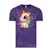 Cloud Purple unicorn Vintage Tee - Zillion Design Studio