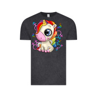 Vintage Black unicorn Vintage Tee - Zillion Design Studio