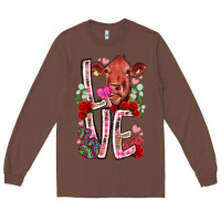 Chestnut love cow valentine Long Sleeve Tee - RacoonDesign