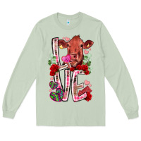 Matcha love cow valentine Long Sleeve Tee - RacoonDesign