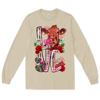Mushroom love cow valentine Long Sleeve Tee - RacoonDesign