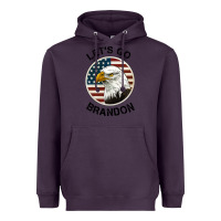 Plum Lets Go Brandon American Bald Eagle Heavyweight Hoodie - Jasminsmagicworld