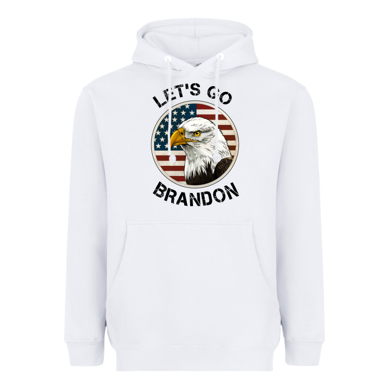 Lets Go Brandon American Bald Eagle Heavyweight Hoodie by Jasminsmagicworld | Teevron