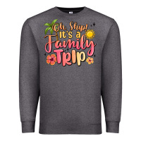 Charcoal Heather oh ship its a family trip summer vacation Premium Sweatshirt - MaliasSmallBusiness