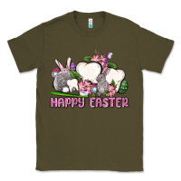 Army Green Happy Easter teeth Classic Tee - OliviaCreatesArt