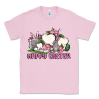 Bubblegum Pink Happy Easter teeth Classic Tee - OliviaCreatesArt