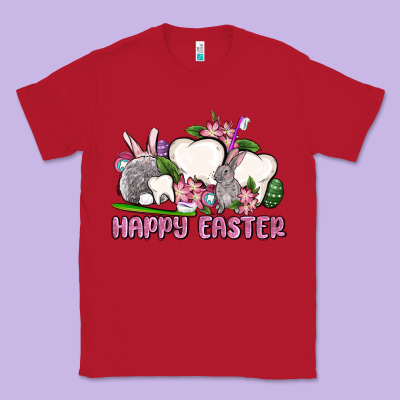 Happy Easter Teeth Classic Tee Designed By Oliviacreatesart