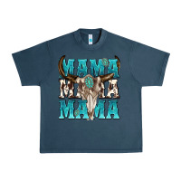 Midnight Navy mama mama mama Urban Heavy Tee - texasbilliewilder