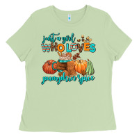 Matcha just a girl who loves pumpkin spice Ladies Tee - AdoDesignShop