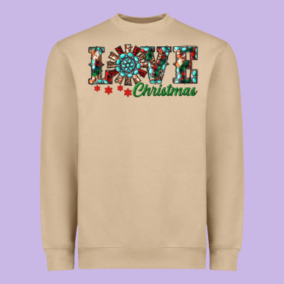 Heavyweight Sweatshirt Christmas Love Windmill